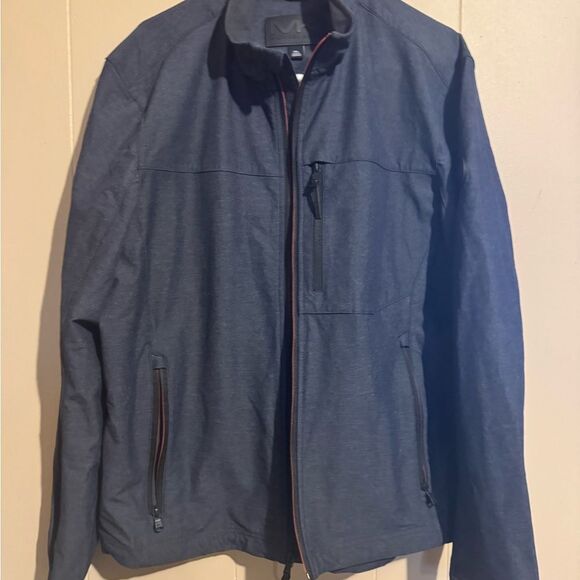 MICHAEL KORS MEN XL‎ Grayish BLUE Zipper up windbreaker top Gorpcore Outdoors - Picture 1 of 13